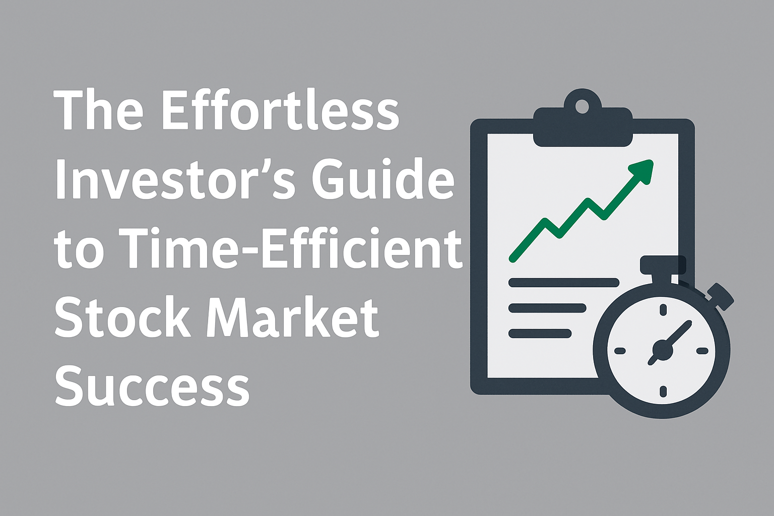Time-Efficient Investing for Busy Professionals | The Effortless Investor Guide